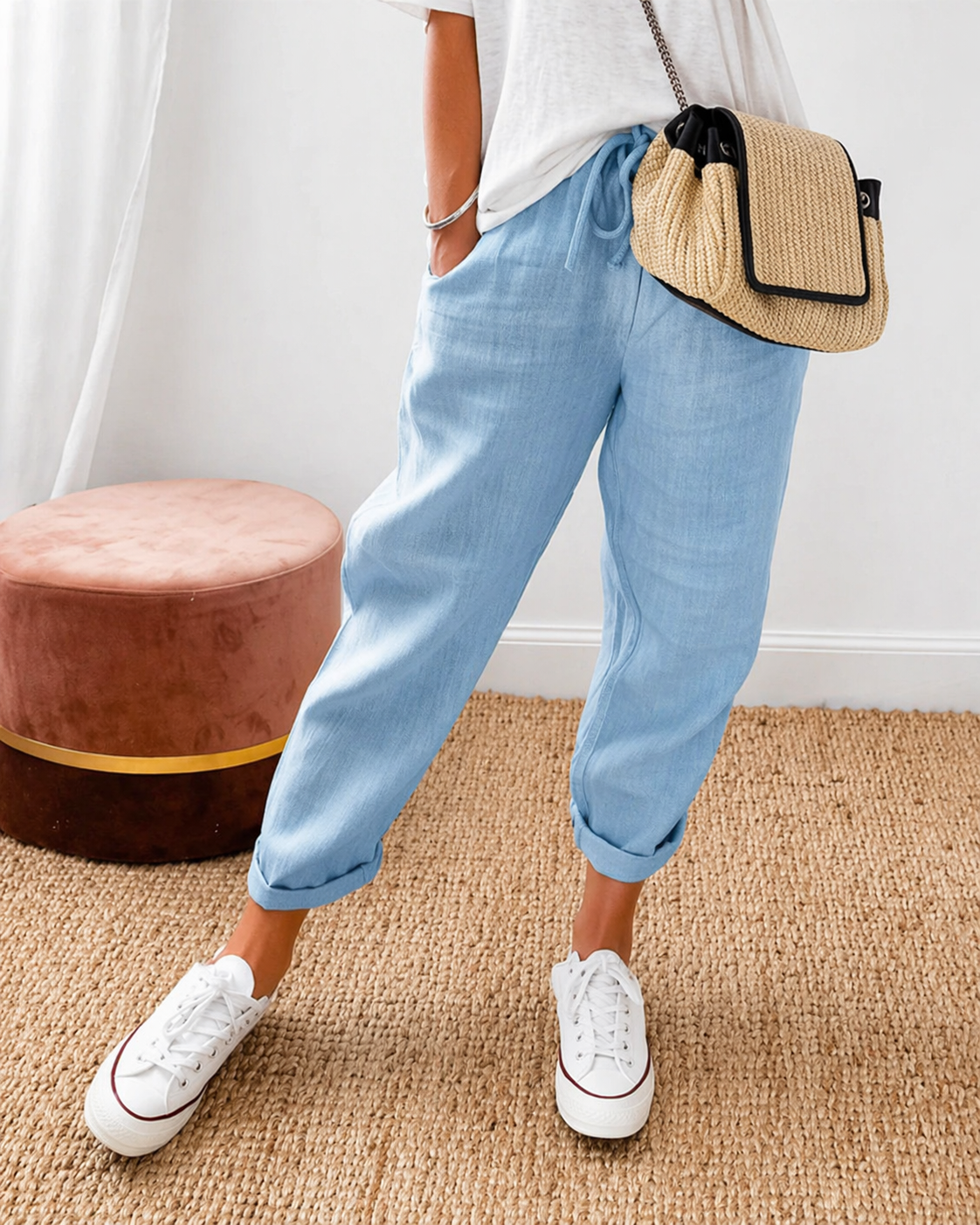 Dames Casual Broek Comfortabele Relaxte Pasvorm