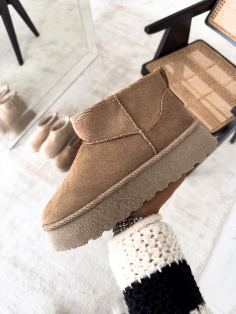 Dames Winterlaarzen Warm en Waterdicht Zacht Leer