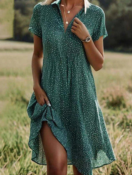 Damesoverhemd Jurk Midi Stijlvol Elegante Zomerjurk - StudioMarella
