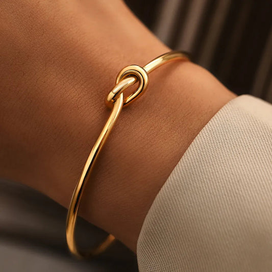 Gouden Armband Dames Vintage Manchetknopen Elegant Design - StudioMarella