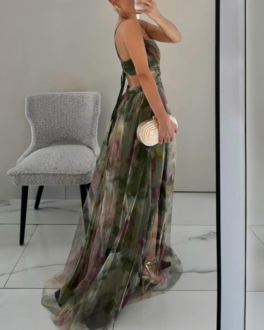 Maxi Jurk Bloemenprint Elegante Zomerjurk