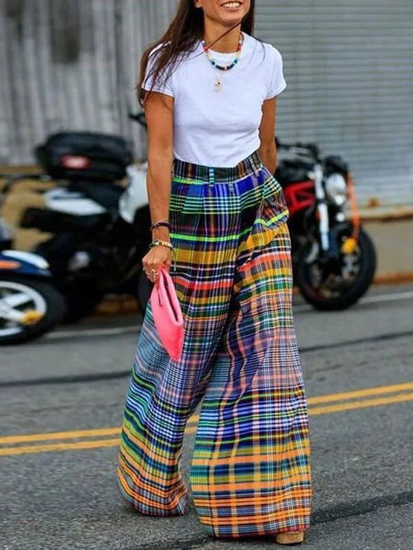 Dames Broek Plaid Betoverend Ontwerp