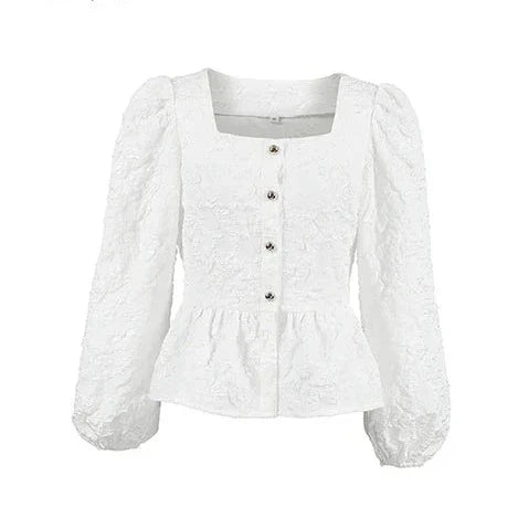 Vrouwelijke Blouse met Bloemenpatroon van Femme Élégante - StudioMarella