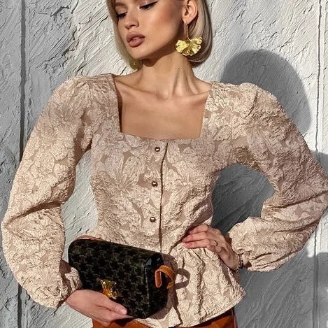Vrouwelijke Blouse met Bloemenpatroon van Femme Élégante