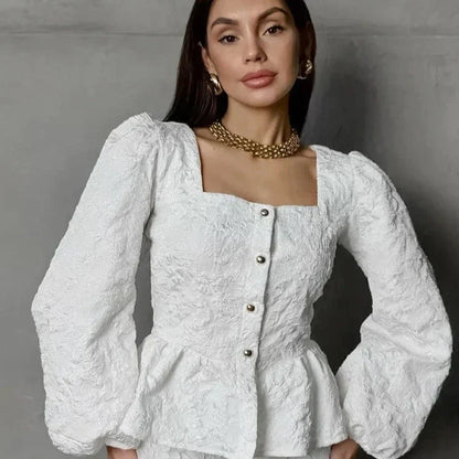 Vrouwelijke Blouse met Bloemenpatroon van Femme Élégante