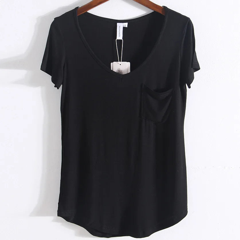 Vrouwen T-Shirts Zomerse Modal Korte Mouw