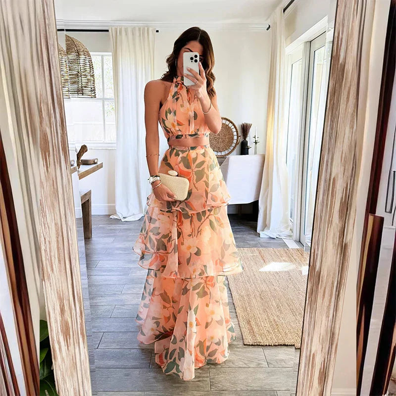 Zomerse Tweedelige Set voor Vrouw Elegant en Comfortabel