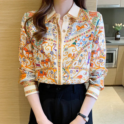 Bloemenprint Blouse voor Dames Vrouwen Zomerjurk Stijlvol