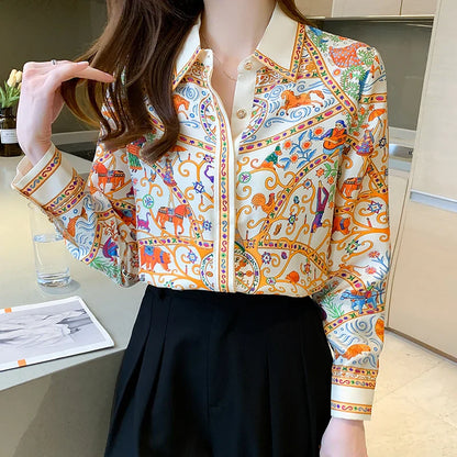 Bloemenprint Blouse voor Dames Vrouwen Zomerjurk Stijlvol