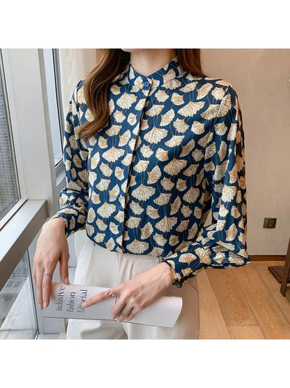 Vrouwelijke Bloemenprint Shirts Modieuze Zomerjurk Stijl