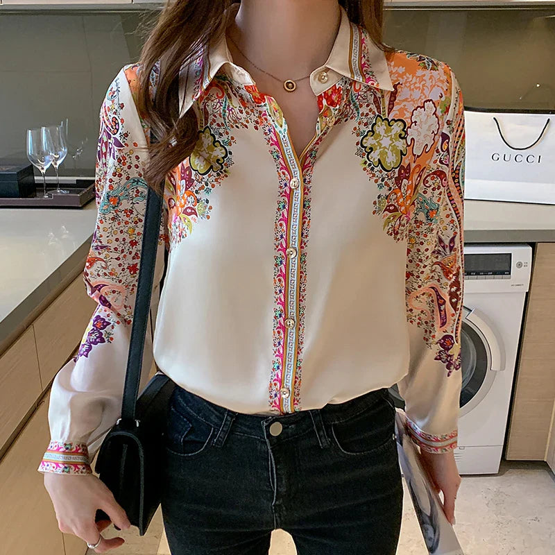 Vrouwelijke Bloemenprint Shirts Modieuze Zomerjurk Stijl