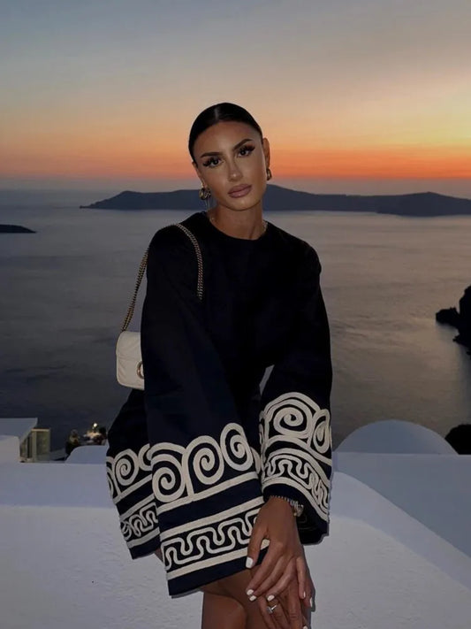 Kleurrijke Kaftan Jurk voor Dames Zomer Jurk Strandjurk - StudioMarella