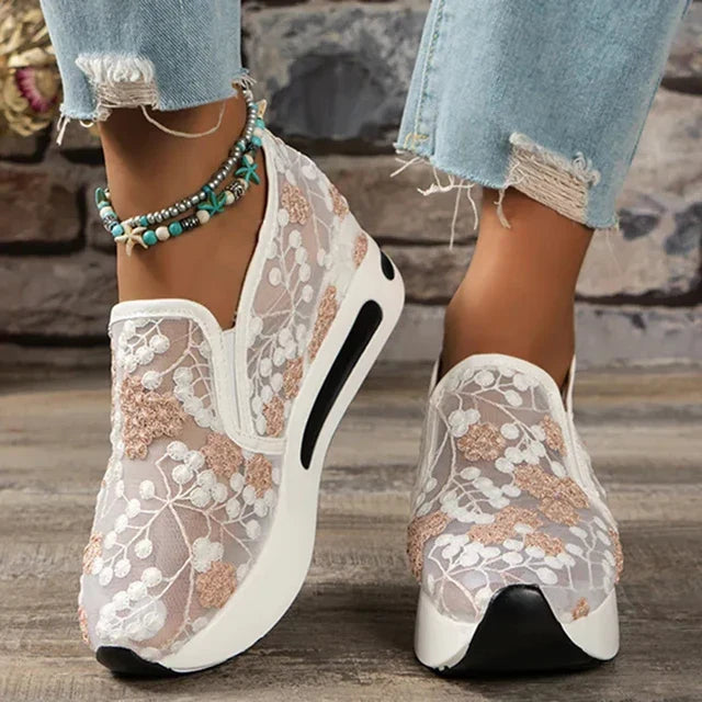 Dames Loafers Zara Zomerse Stijl Borduurwerk Schoenen
