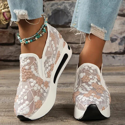 Dames Loafers Zara Zomerse Stijl Borduurwerk Schoenen