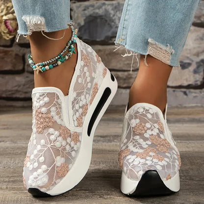 Dames Loafers Zara Zomerse Stijl Borduurwerk Schoenen