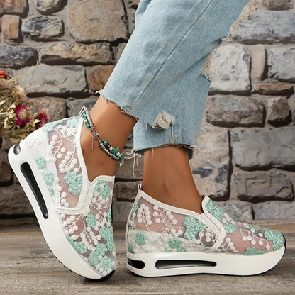 Dames Loafers Zara Zomerse Stijl Borduurwerk Schoenen