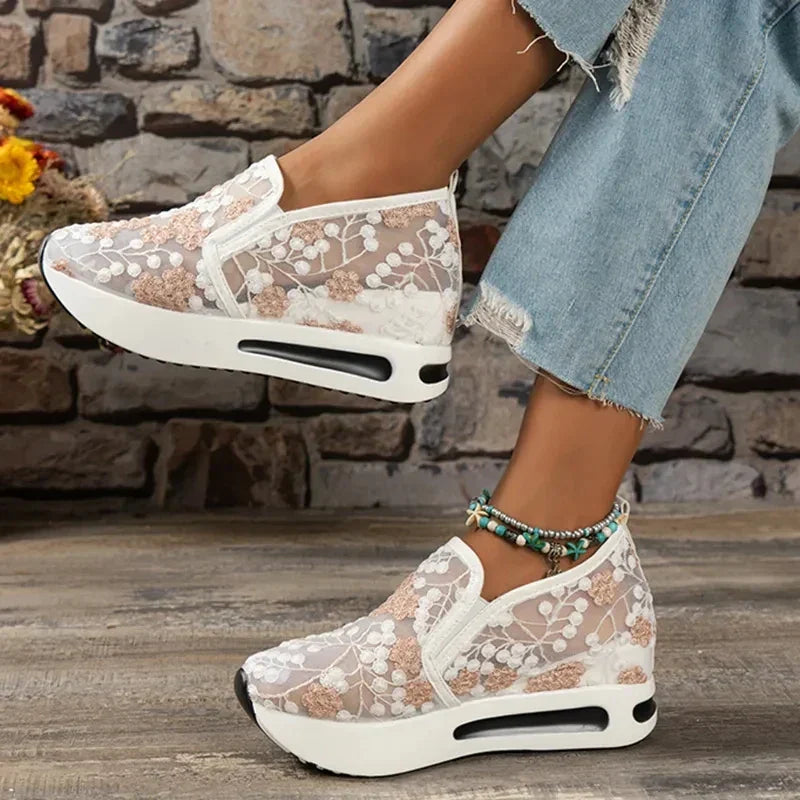 Dames Loafers Zara Zomerse Stijl Borduurwerk Schoenen