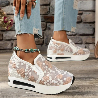Dames Loafers Zara Zomerse Stijl Borduurwerk Schoenen
