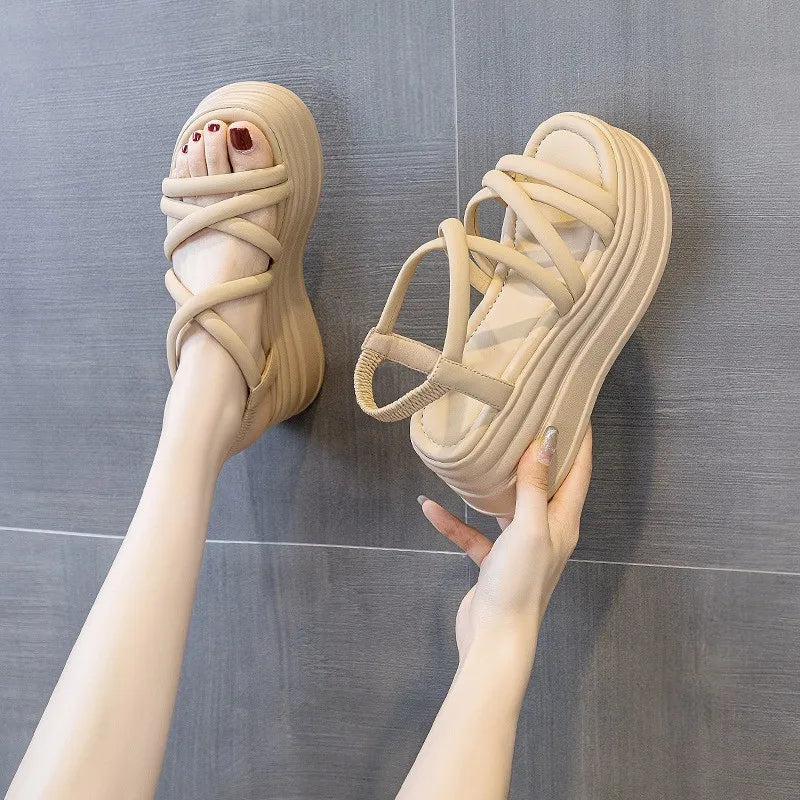 Vrouwensandaal Platformzool Hak Sandalen Zomer