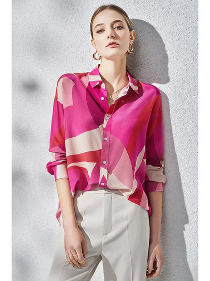 Damesblouse Button-Down Stijl Vrouwelijke Klassieke Look
