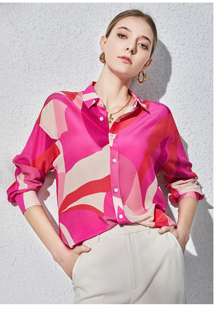 Damesblouse Button-Down Stijl Vrouwelijke Klassieke Look