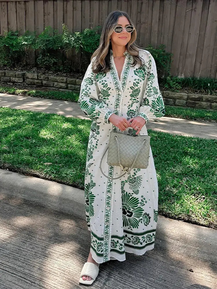 Lange Maxi Jurk Elegante Zomerjurk voor Vrouw