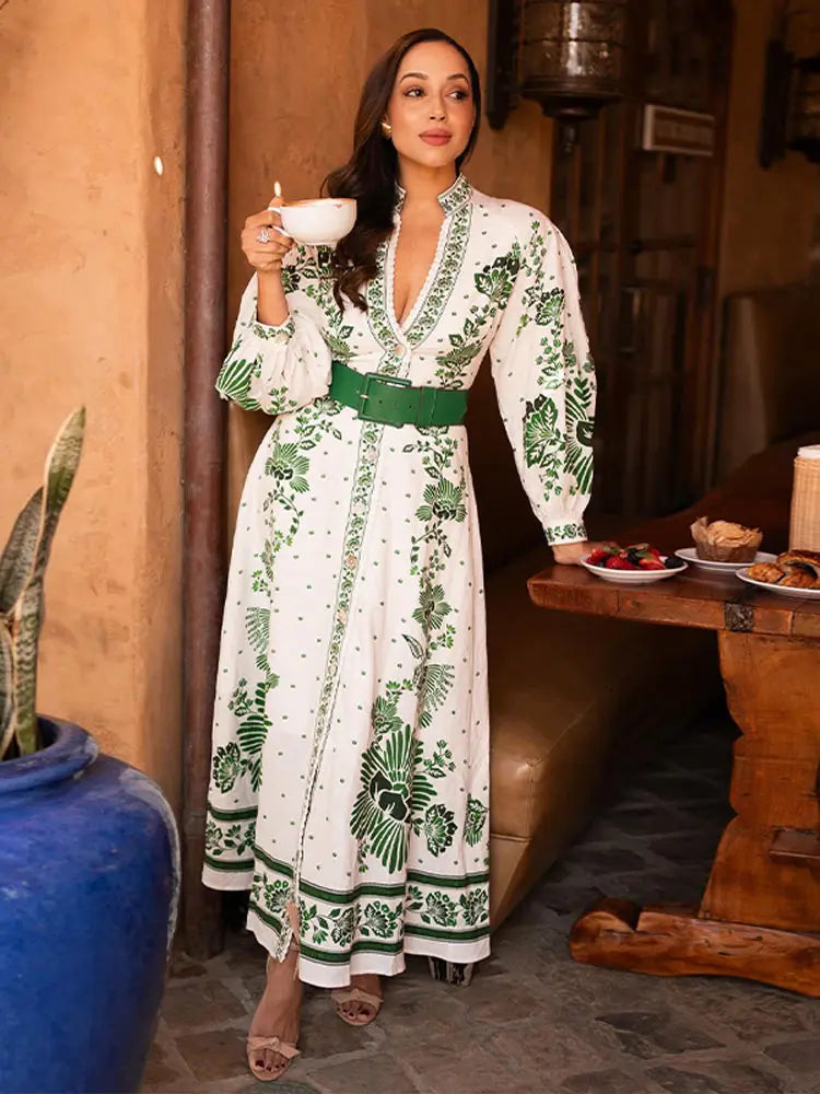 Lange Maxi Jurk Elegante Zomerjurk voor Vrouw