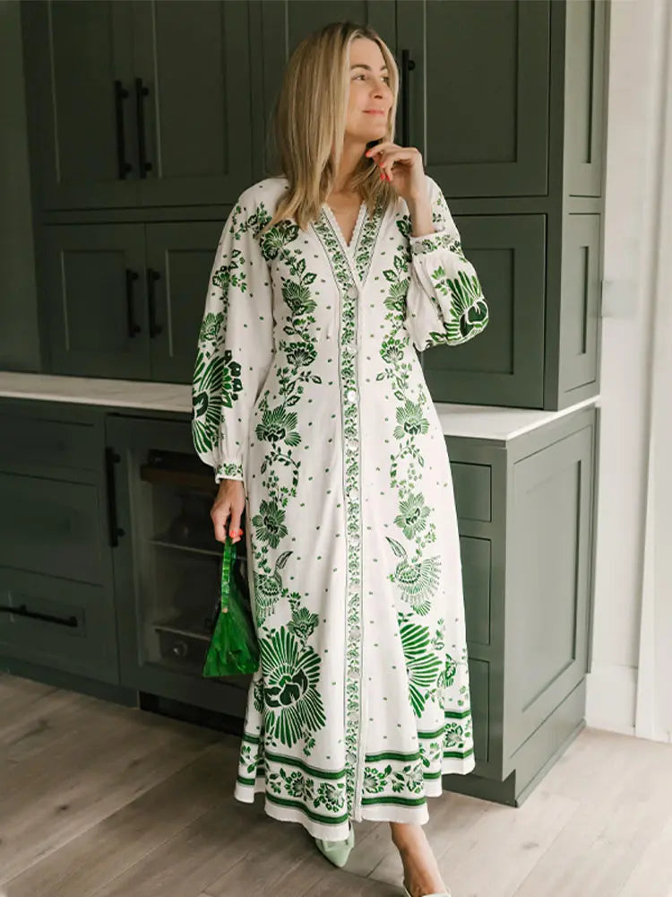 Lange Maxi Jurk Elegante Zomerjurk voor Vrouw