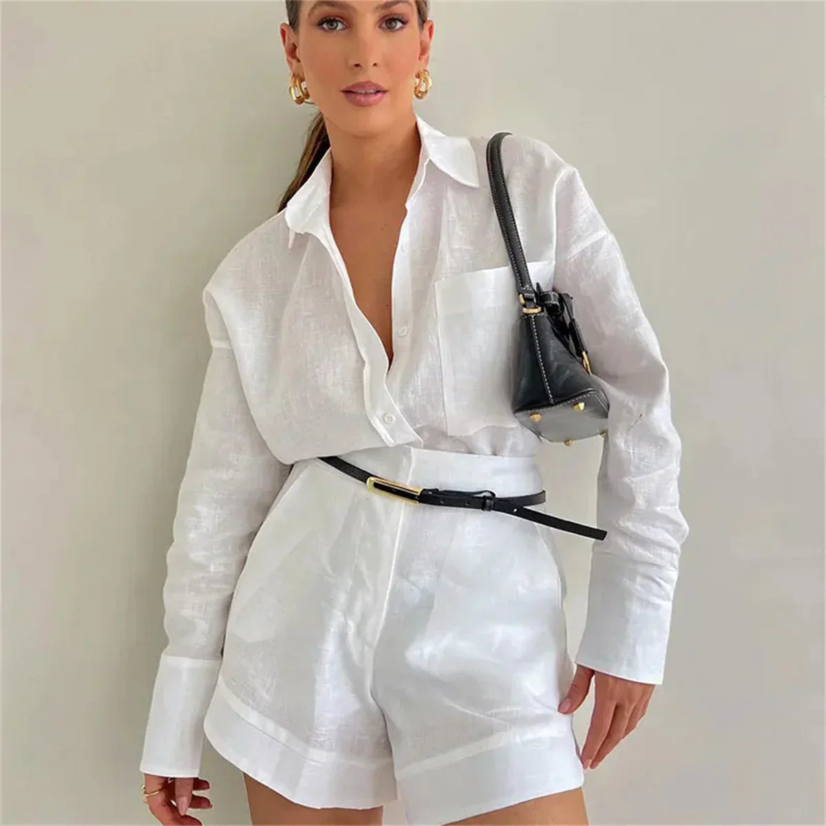 Vrouwelijke Zomerkleding Jurk Blouse Moderne Stijl