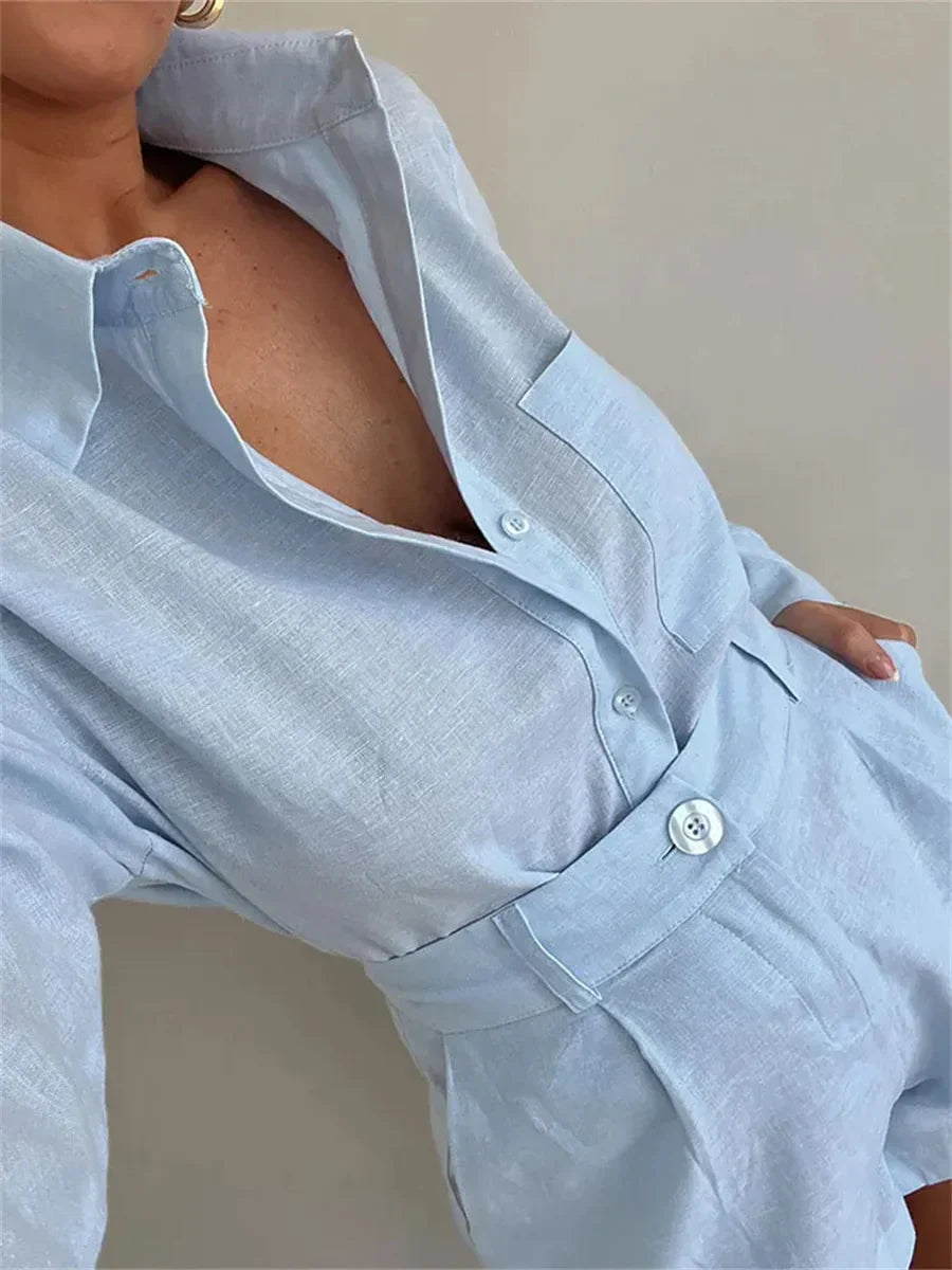 Vrouwelijke Zomerkleding Jurk Blouse Moderne Stijl
