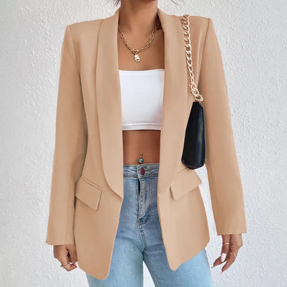 Dames Blazer Modern Stijl Met Stretch