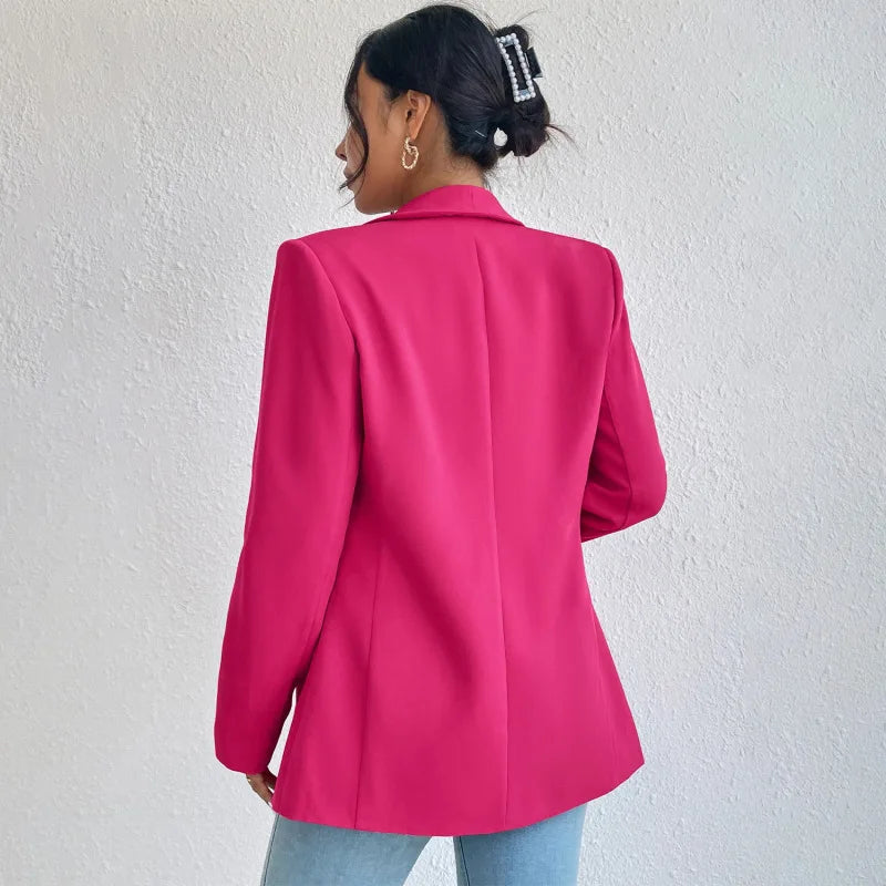 Dames Blazer Modern Stijl Met Stretch