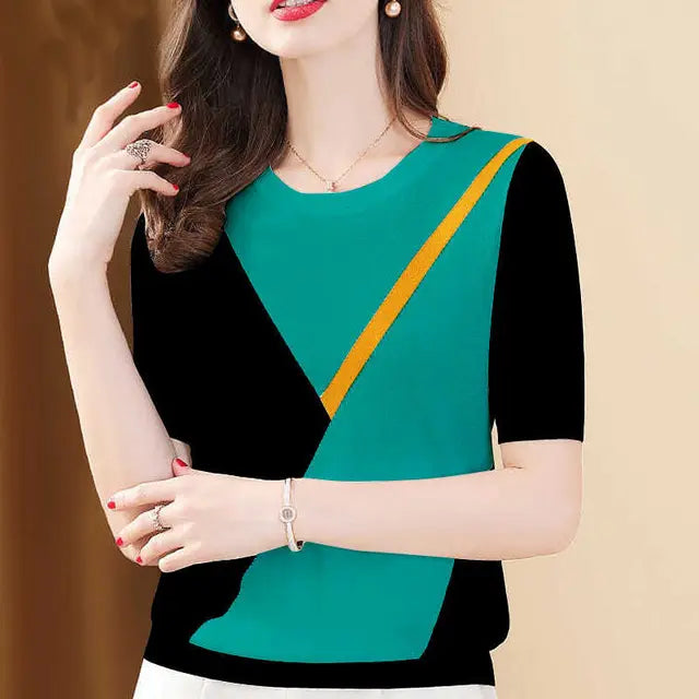 Lichte Zomer Blouse voor Vrouwen Losse Pasvorm - StudioMarella