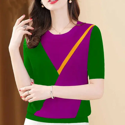 Lichte Zomer Blouse voor Vrouwen Losse Pasvorm