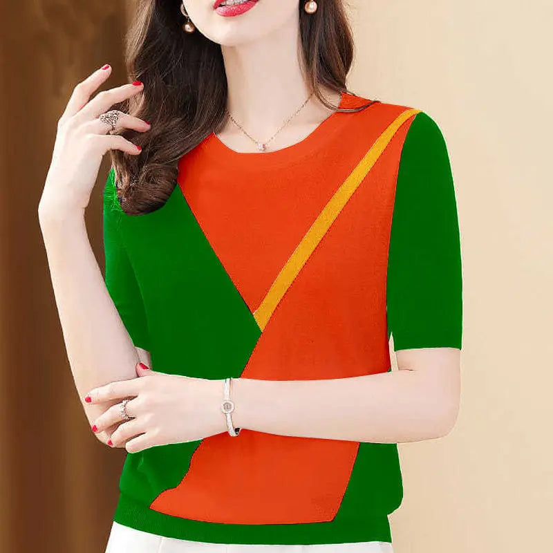 Lichte Zomer Blouse voor Vrouwen Losse Pasvorm