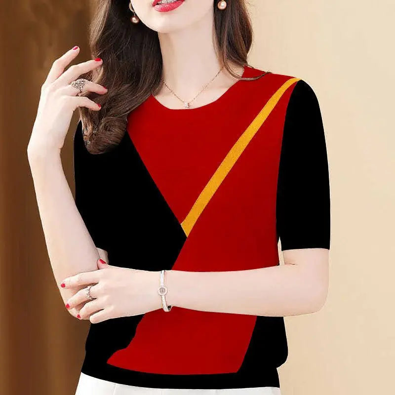 Lichte Zomer Blouse voor Vrouwen Losse Pasvorm