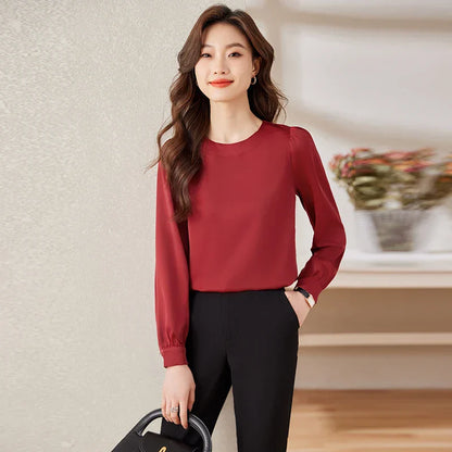 Dames Blouse Zomer Lente Jurk Bloes Licht en Vrouwelijk