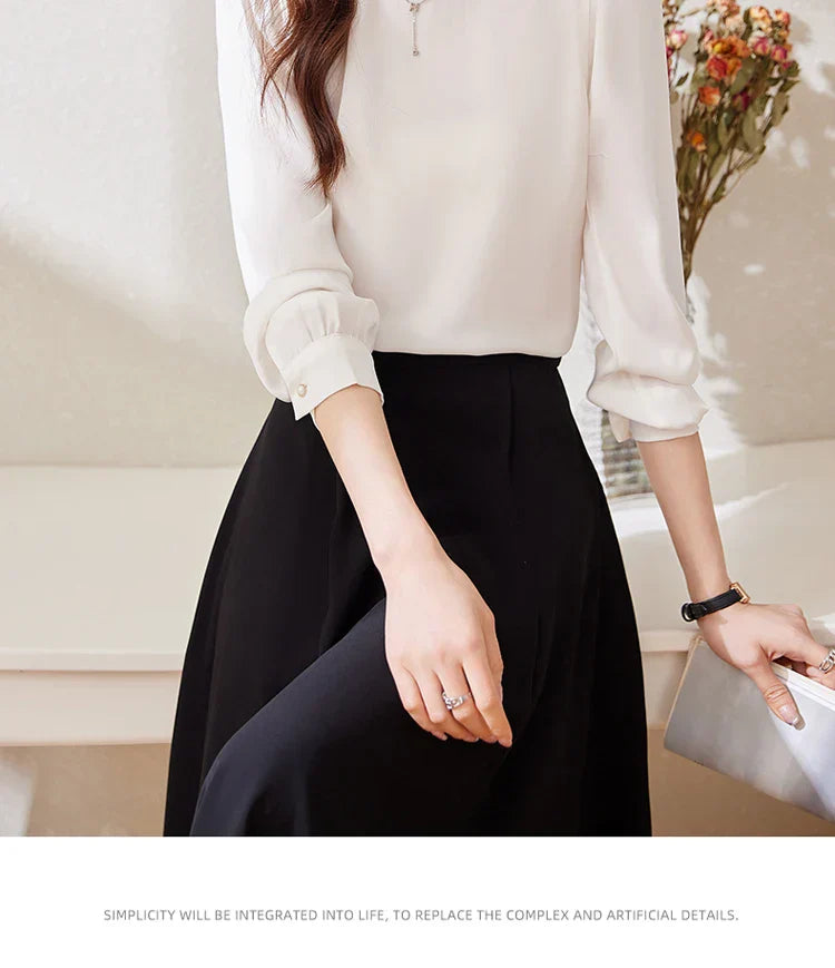Dames Blouse Zomer Lente Jurk Bloes Licht en Vrouwelijk
