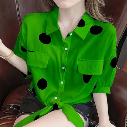 Vrouwelijke Zomer Blouse Lente Jurk - StudioMarella