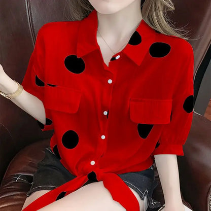 Vrouwelijke Zomer Blouse Lente Jurk
