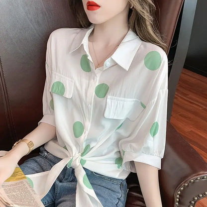 Vrouwelijke Zomer Blouse Lente Jurk