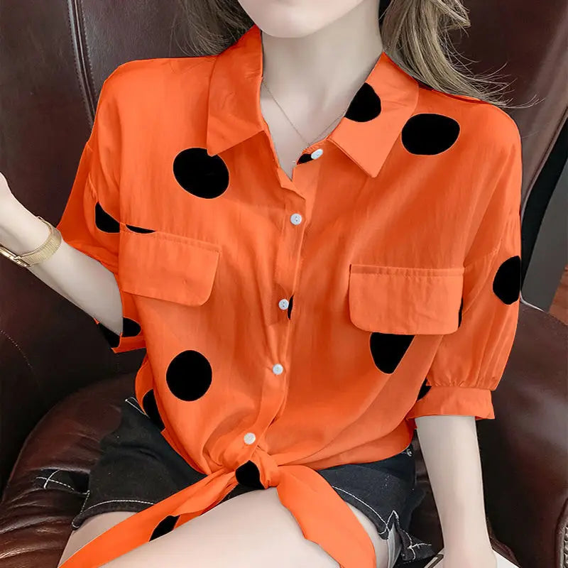 Vrouwelijke Zomer Blouse Lente Jurk