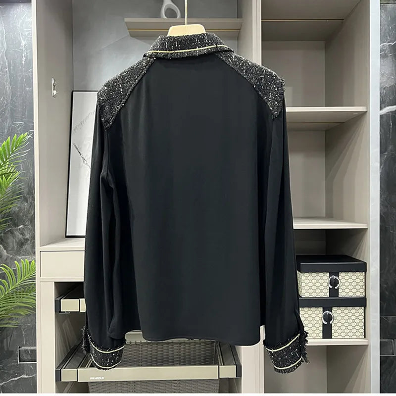Vrouw Blouse Lange Mouwen Elegante Mode