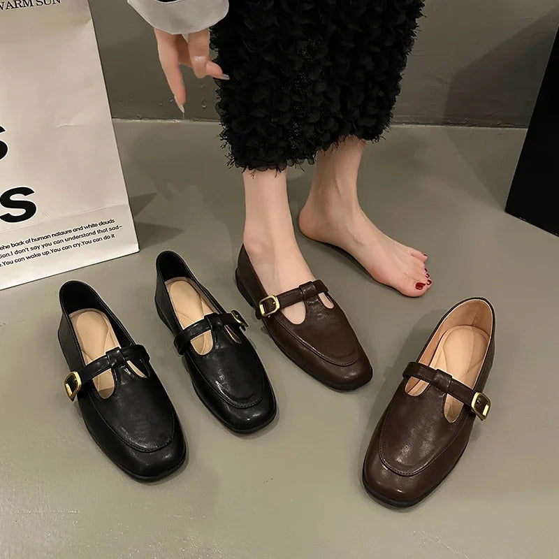 Dames Balletschoenen Stijlvol Comfortabel Leer