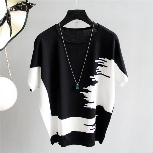 Vrouwen T-Shirt Zomer Oversized van Ijszijde - StudioMarella