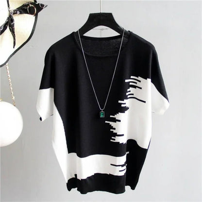 Vrouwen T-Shirt Zomer Oversized van Ijszijde - StudioMarella