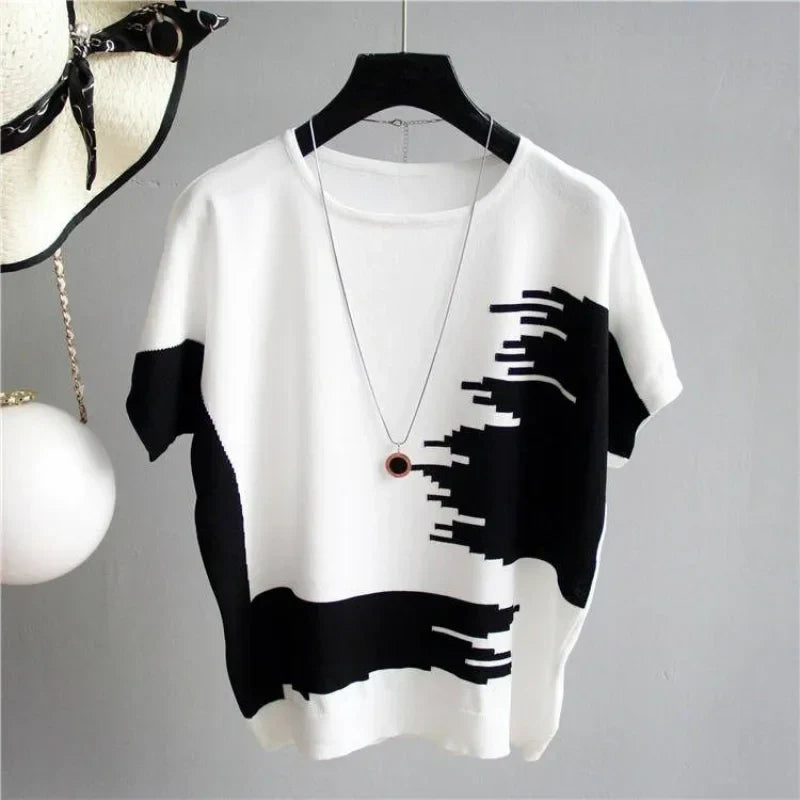 Vrouwen T-Shirt Zomer Oversized van Ijszijde