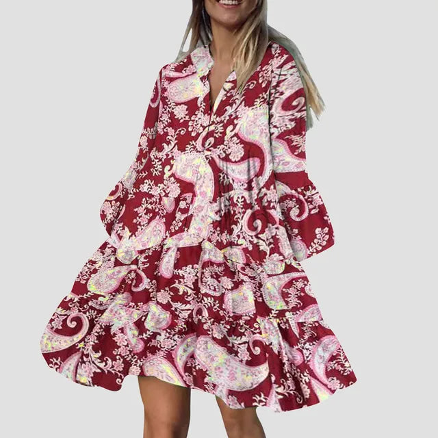 Zomerjurk Boho Stijl Strandjurk Vrouw