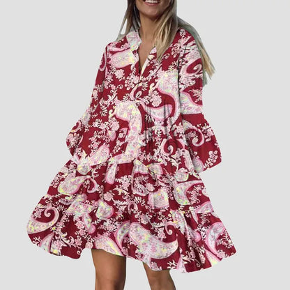 Zomerjurk Boho Stijl Strandjurk Vrouw
