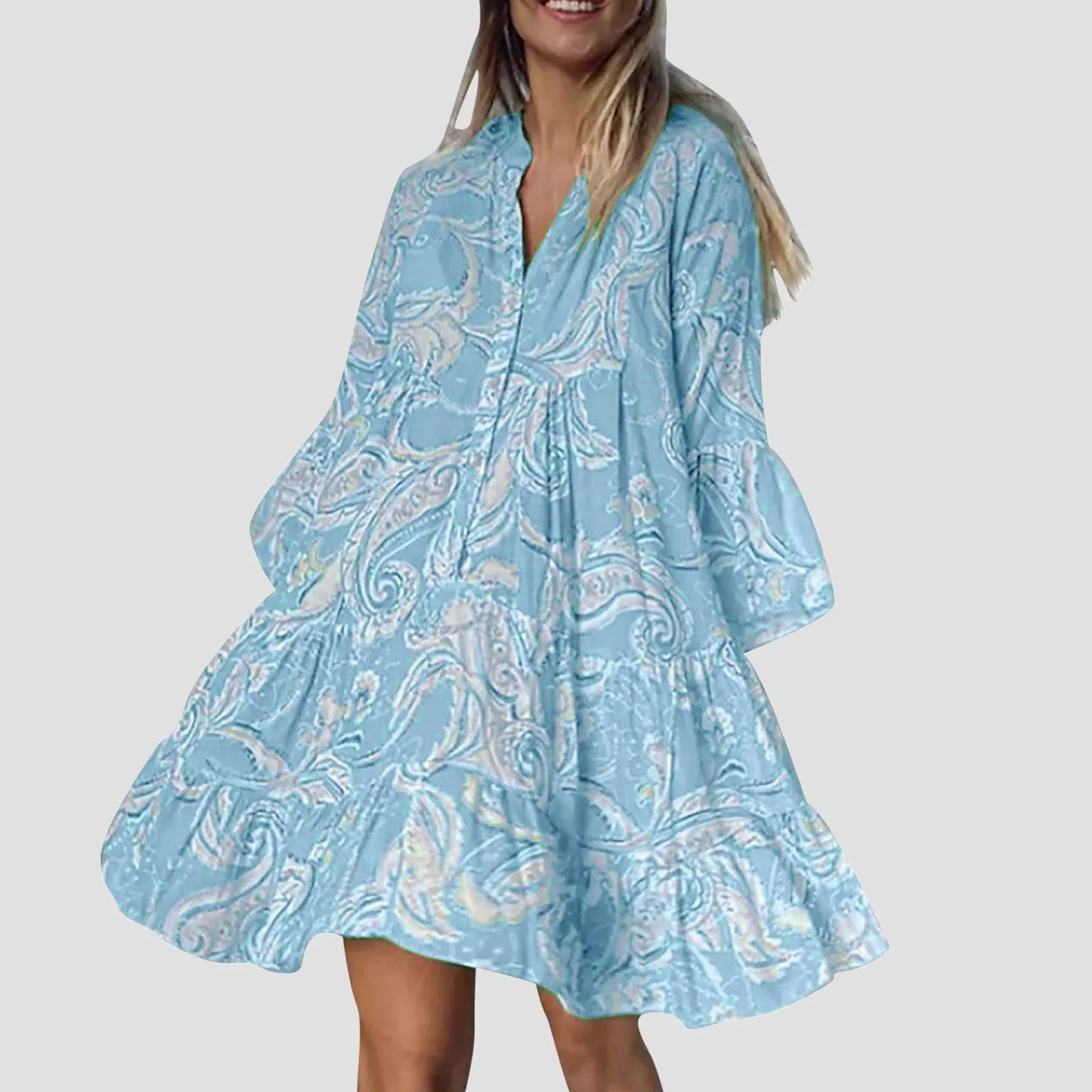 Zomerjurk Boho Stijl Strandjurk Vrouw - StudioMarella